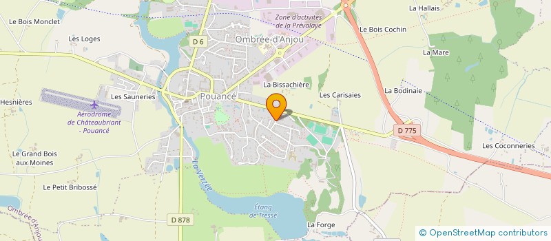 localisation de l'entreprise MONSIEUR JEAN-MARIAN PODEANU  OMBREE D'ANJOU