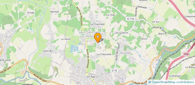 localisation de l'entreprise MONSIEUR JEAN MARIE ALAVEZ  L'ARBRESLE