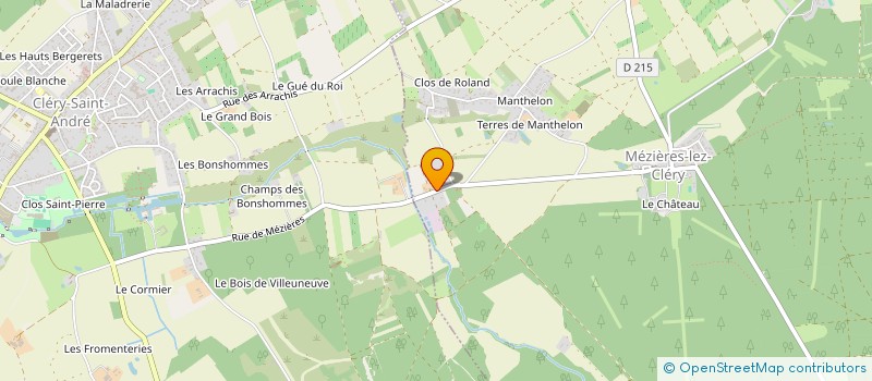 localisation de l'entreprise MONSIEUR JEAN-MARIE AMARY  MEZIERES-LEZ-CLERY
