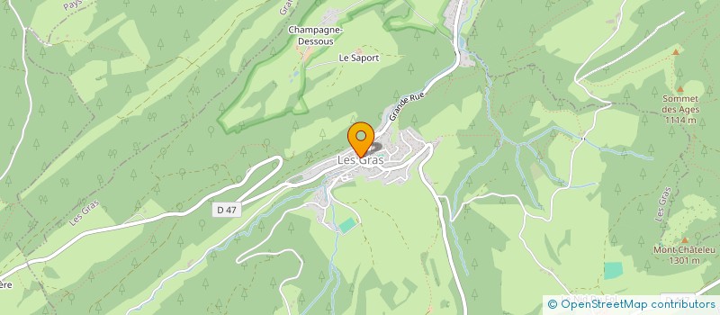 localisation de l'entreprise MONSIEUR JEAN-MARIE AMYOT  LES GRAS