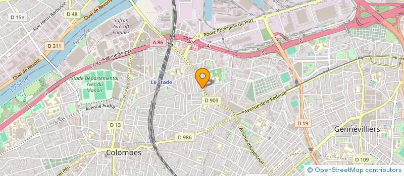 localisation de l'entreprise MONSIEUR JEAN-MARIE ANGLOMA  COLOMBES