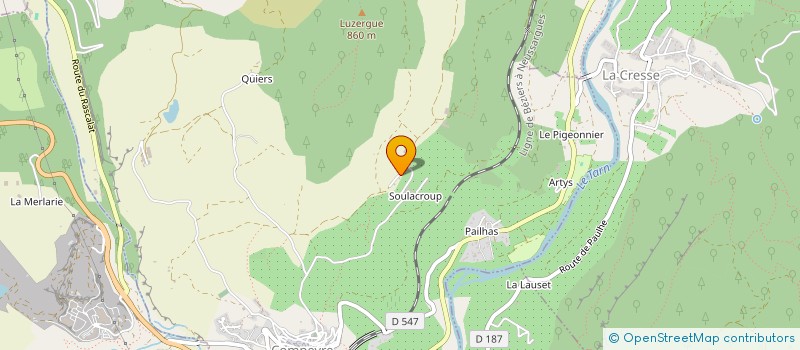 localisation de l'entreprise MONSIEUR JEAN-MARIE ARLABOSSE  COMPEYRE