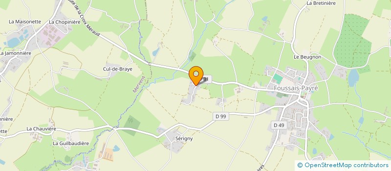 localisation de l'entreprise MONSIEUR JEAN-MARIE ARNAUDEAU  FOUSSAIS-PAYRE