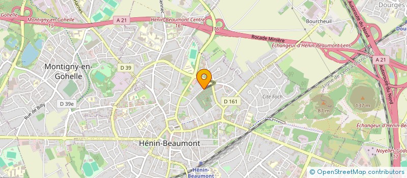 localisation de l'entreprise MONSIEUR JEAN-MARIE ARNOYS  HENIN-BEAUMONT