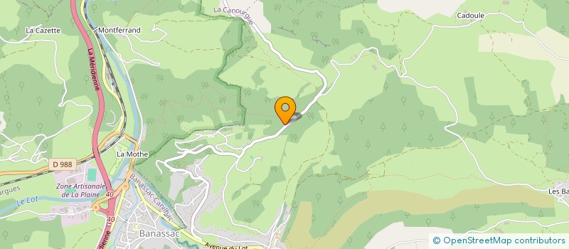 localisation de l'entreprise MONSIEUR JEAN-MARIE ATGER  LA CANOURGUE