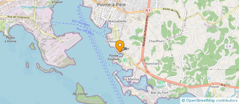 localisation de l'entreprise MONSIEUR JEAN-MARIE AUCAGOS à POINTE-A-PITRE