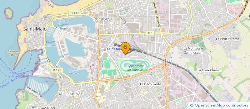 localisation de l'entreprise MONSIEUR JEAN-MARIE AUDUREAU  SAINT-MALO