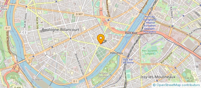 localisation de l'entreprise MONSIEUR JEAN MARIE AUFFRET à BOULOGNE-BILLANCOURT
