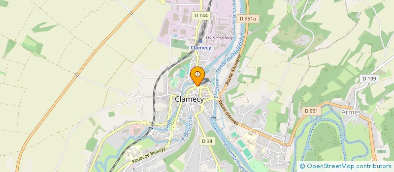 localisation de l'entreprise MONSIEUR JEAN-MARIE BABUT à CLAMECY