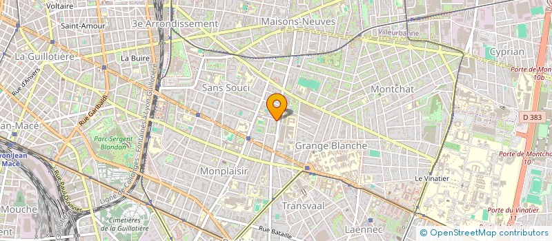 localisation de l'entreprise MONSIEUR JEAN-MARIE BACH  LYON