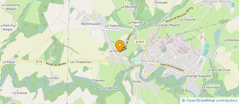 localisation de l'entreprise MONSIEUR JEAN MARIE BARTHOLEMY à BOUSSAC-BOURG