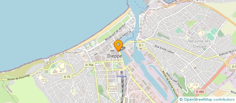 localisation de l'entreprise MONSIEUR JEAN-MARIE BASTARD  DIEPPE