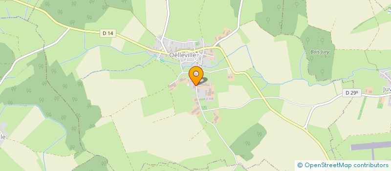 localisation de l'entreprise MONSIEUR JEAN-MARIE BASTIEN  OELLEVILLE