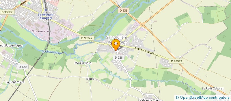 localisation de l'entreprise MONSIEUR JEAN MARIE BAUD  SAINT-MARTIN-DE-JUILLERS