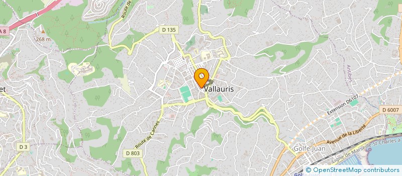 localisation de l'entreprise MONSIEUR JEAN-MARIE BAUDET à VALLAURIS