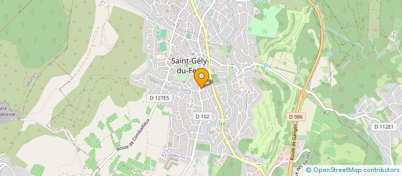 localisation de l'entreprise MONSIEUR JEAN-MARIE BAUJARD à SAINT-GELY-DU-FESC
