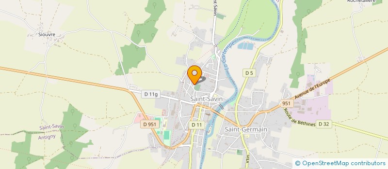 localisation de l'entreprise MONSIEUR JEAN-MARIE BEAUVILAIN  SAINT-SAVIN