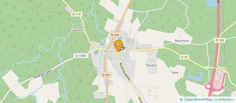 localisation de l'entreprise MONSIEUR JEAN-MARIE BELLOC  CAPTIEUX