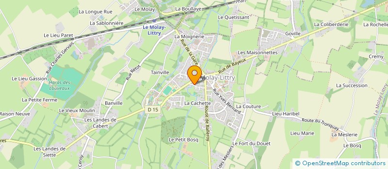 localisation de l'entreprise MONSIEUR JEAN-MARIE BERNARD  LE MOLAY-LITTRY