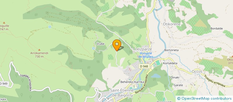 localisation de l'entreprise MONSIEUR JEAN-MARIE BERTERRECHE  SAINT-ETIENNE-DE-BAIGORRY