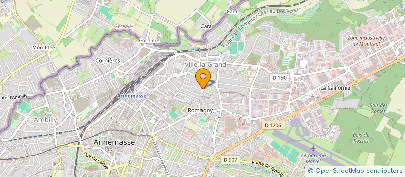 localisation de l'entreprise MONSIEUR JEAN-MARIE BERTHET  VILLE-LA-GRAND