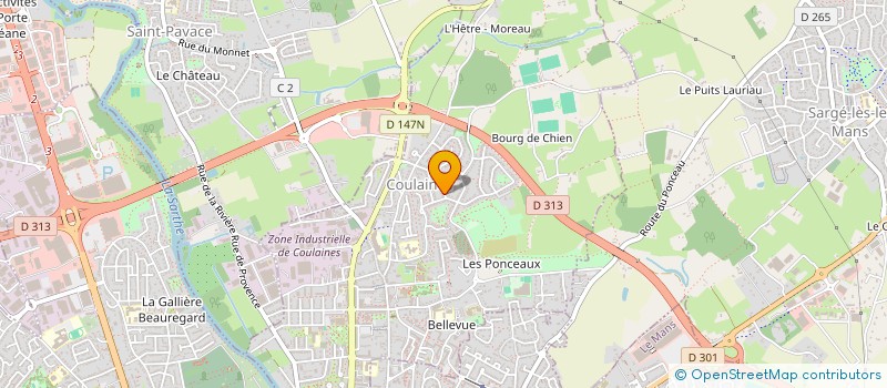 localisation de l'entreprise MONSIEUR JEAN MARIE BERTHION à COULAINES