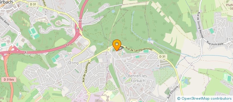 localisation de l'entreprise MONSIEUR JEAN-MARIE BIDINGER  BEHREN-LES-FORBACH