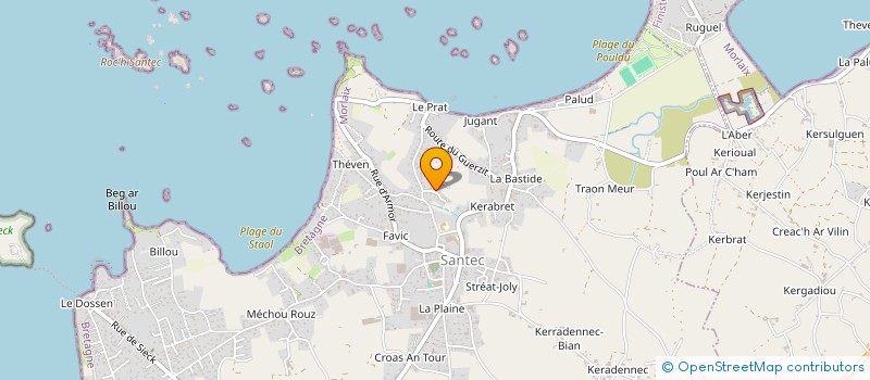 localisation de l'entreprise MONSIEUR JEAN-MARIE BIGNON  SANTEC