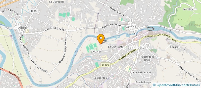 localisation de l'entreprise MONSIEUR JEAN-MARIE BLADET à SAINT-JUERY
