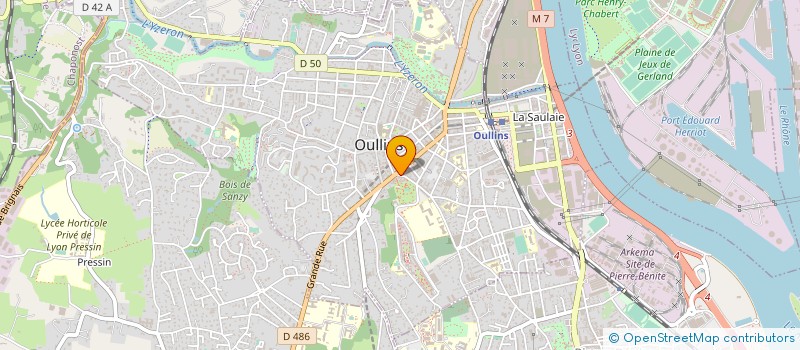 localisation de l'entreprise MONSIEUR JEAN-MARIE BLIN  OULLINS-PIERRE-BENITE