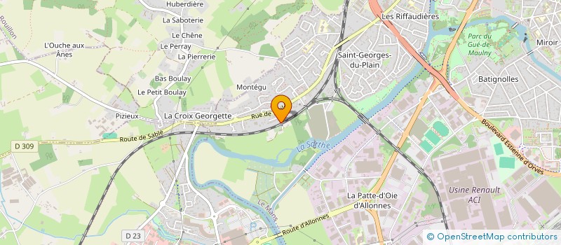 localisation de l'entreprise MONSIEUR JEAN-MARIE BLIN  LE MANS