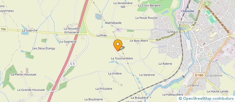 localisation de l'entreprise MONSIEUR JEAN MARIE BOCHEREAU à CHEMILLE-EN-ANJOU