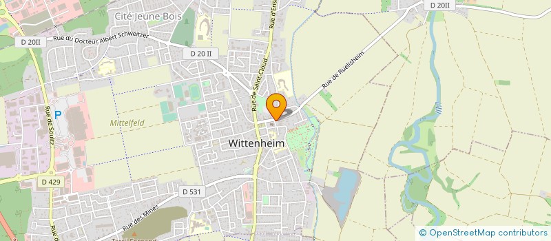 localisation de l'entreprise MONSIEUR JEAN-MARIE BOHLER  WITTENHEIM