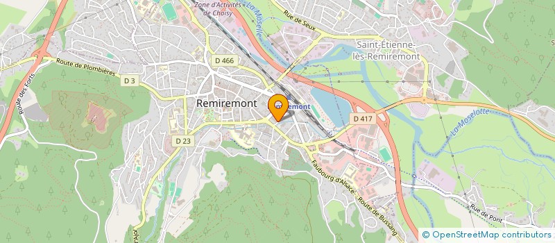 localisation de l'entreprise MONSIEUR JEAN-MARIE BOIRON  REMIREMONT