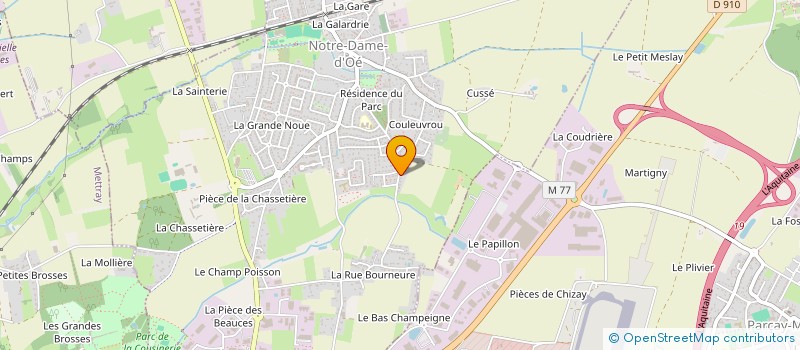 localisation de l'entreprise MONSIEUR JEAN MARIE BOISTARD  NOTRE-DAME-D'OE