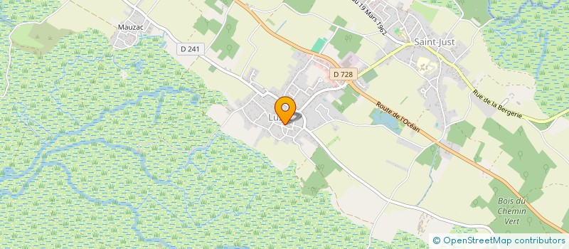 localisation de l'entreprise MONSIEUR JEAN-MARIE BONITON  SAINT-JUST-LUZAC