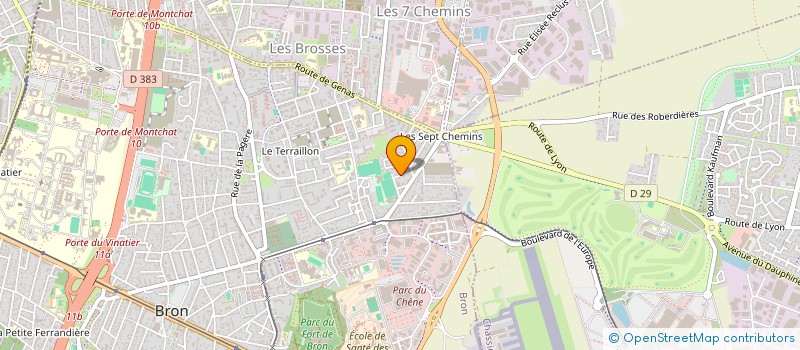 localisation de l'entreprise MONSIEUR JEAN MARIE BONNAFFOUX  BRON