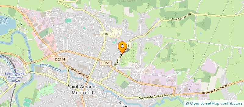 localisation de l'entreprise MONSIEUR JEAN-MARIE BORGRAEVE  SAINT-AMAND-MONTROND