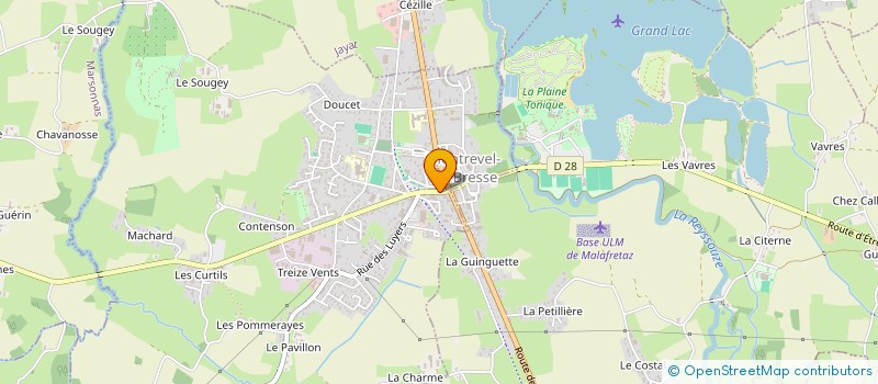 localisation de l'entreprise MONSIEUR JEAN-MARIE BOUILLOUX  MONTREVEL-EN-BRESSE