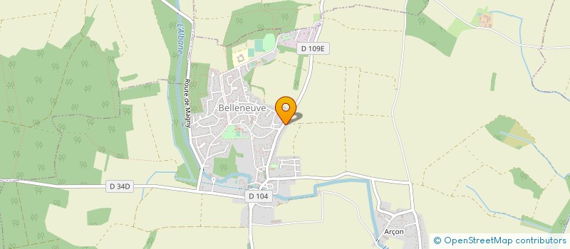 localisation de l'entreprise MONSIEUR JEAN MARIE BOURET  BELLENEUVE