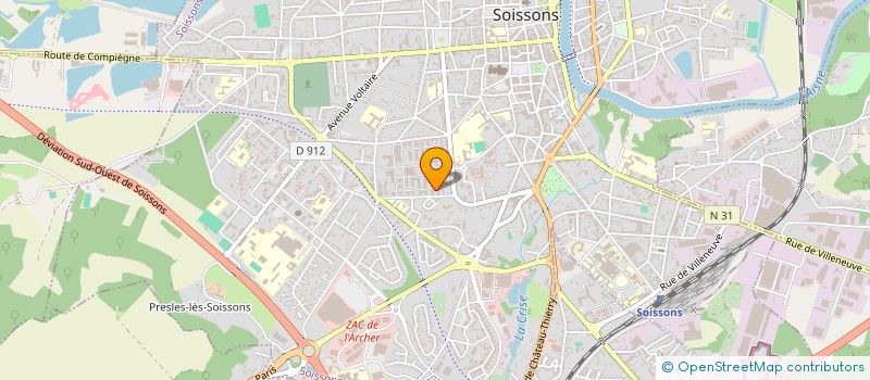 localisation de l'entreprise MONSIEUR JEAN-MARIE BOUREUX à SOISSONS