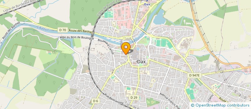 localisation de l'entreprise MONSIEUR JEAN-MARIE BOURGEOIS à DAX