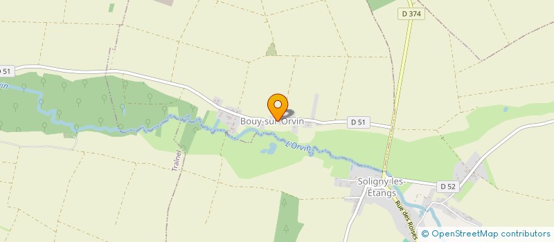 localisation de l'entreprise MONSIEUR JEAN-MARIE BOURGOIN  BOUY-SUR-ORVIN