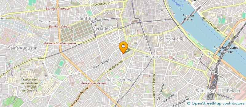 localisation de l'entreprise MONSIEUR JEAN-MARIE BOURGUET  BORDEAUX