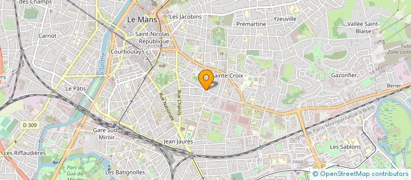 localisation de l'entreprise MONSIEUR JEAN-MARIE BOUVIER à LE MANS