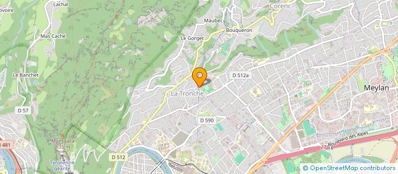 localisation de l'entreprise MONSIEUR JEAN-MARIE BREYNAT  CORENC