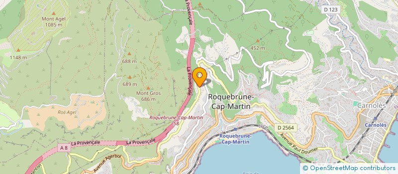 localisation de l'entreprise MONSIEUR JEAN-MARIE BROTONS à ROQUEBRUNE-CAP-MARTIN