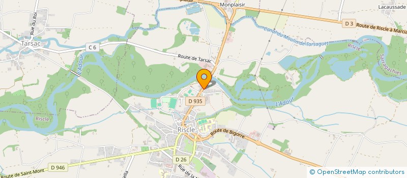 localisation de l'entreprise MONSIEUR JEAN-MARIE BRUAT  RISCLE