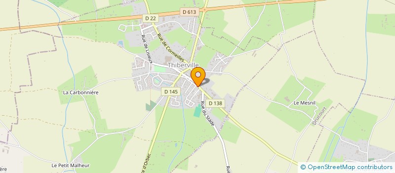 localisation de l'entreprise MONSIEUR JEAN-MARIE BUREAU  THIBERVILLE