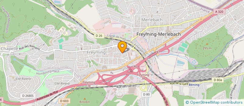 localisation de l'entreprise MONSIEUR JEAN MARIE BURGER  FREYMING-MERLEBACH